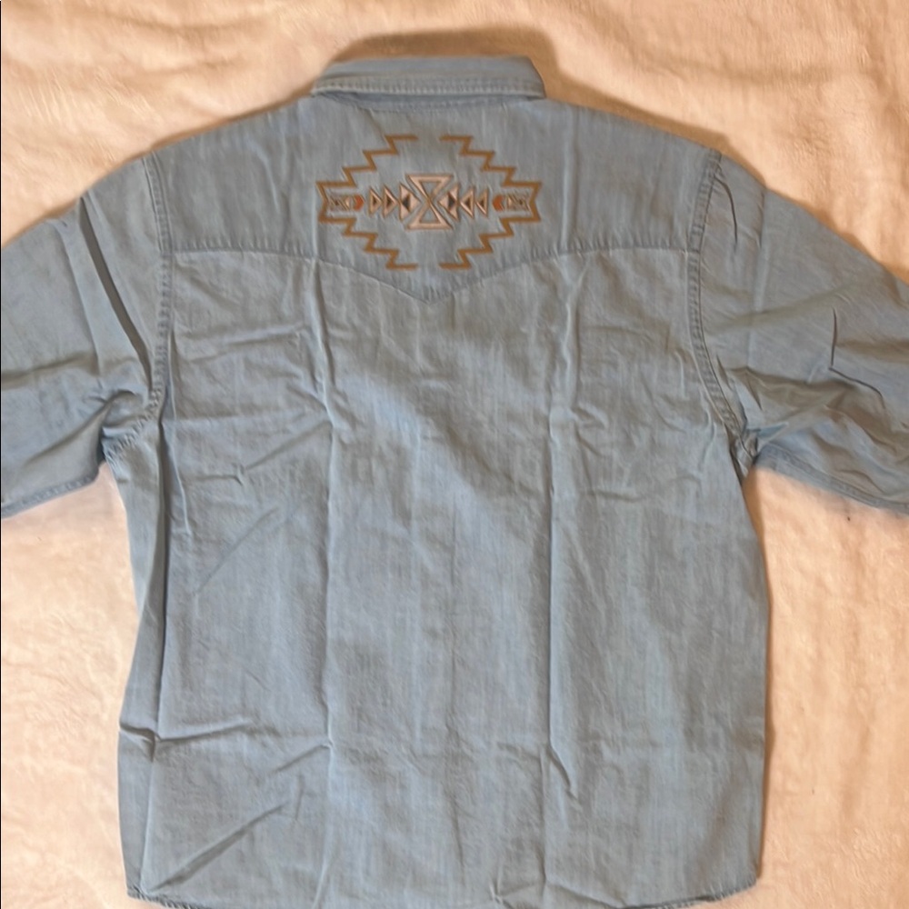 Pendleton Men’s Light Blue Western Shirt Size 2XL NWT - Picture 8 of 15